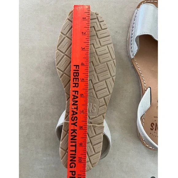 PONS Avarca Classic Leather Sandals in Metallic Bone, Off White - 42/ U.S. 12 - Picture 10 of 11